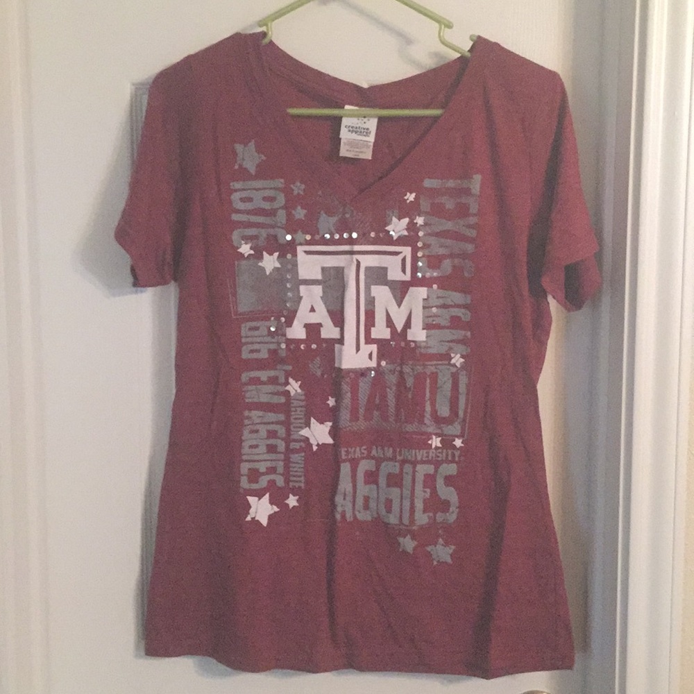 Texas A&M V-neck t-shirt
